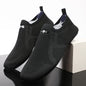 Men's Four Seasons casual shoes by BackupMyFilesNow.com in blue, featuring comfortable indoor and outdoor footwear design.