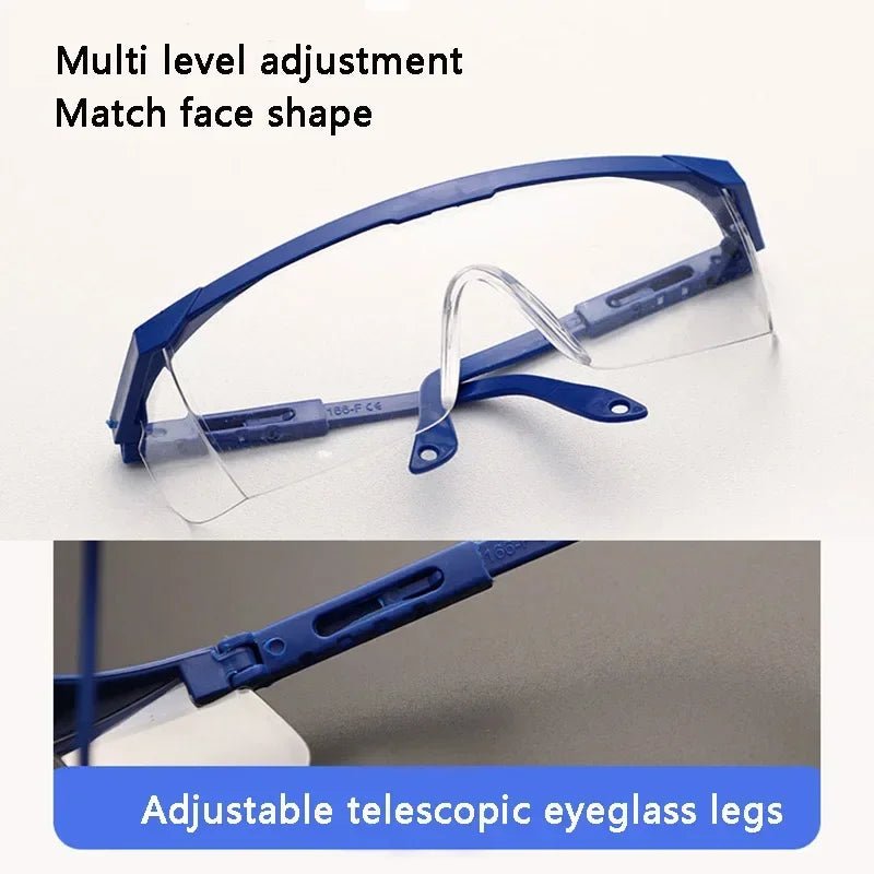 Set of 5 BACKUPMYFILESNOW.COM® safety glasses with eye protection goggles, anti-splash, windproof, dustproof for cycling and work safety.
