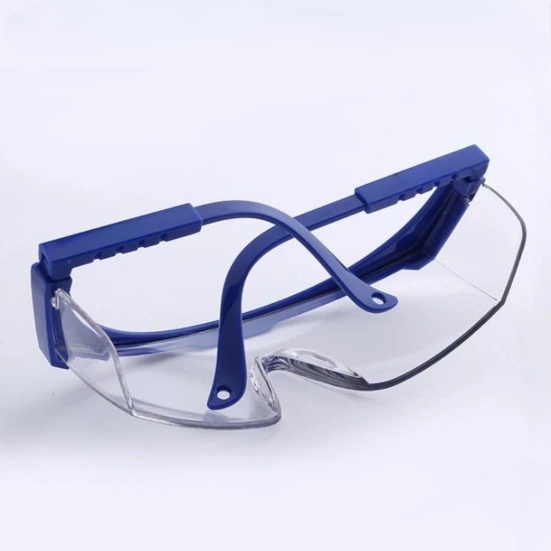 Set of 5 BACKUPMYFILESNOW.COM® safety glasses with anti-splash, windproof, and dustproof protective goggles for work and cycling.