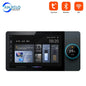 Tuya Smart Home 8-inch multifunction touch screen control panel with background music, ZigBee gateway, and central home automation functions.