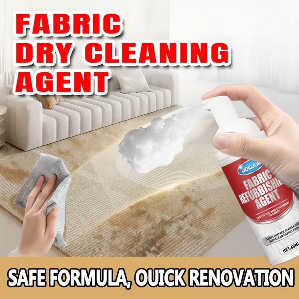 BackupMyFilesNow® 60ml professional fabric and upholstery cleaner spray for carpets, sofas, and car interiors, deep stain removal