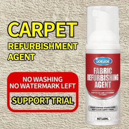 Professional fabric and upholstery cleaner spray by BACKUPMYFILESNOW.COM, 60ml, for deep cleaning carpets, sofas, and car interiors.