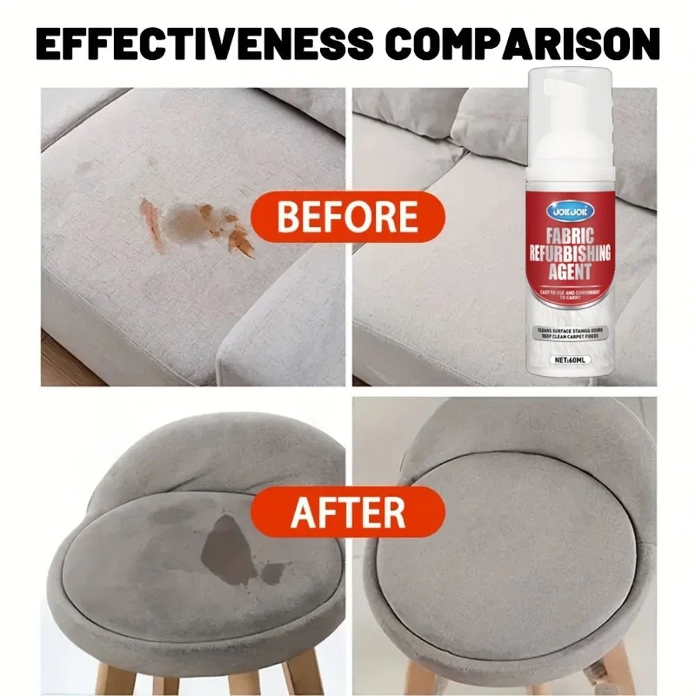 Professional fabric and upholstery cleaner spray by BACKUPMYFILESNOW for deep cleaning carpets, sofas, and car interiors.