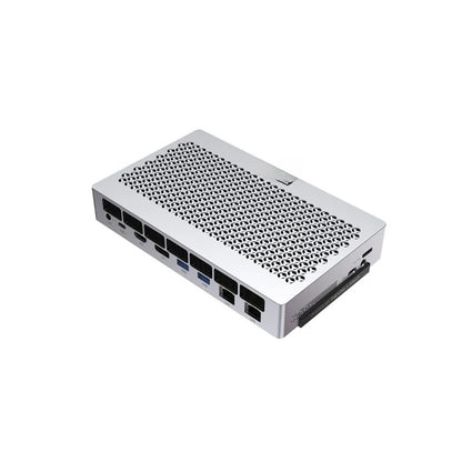 FEVM FAEX1 AMD Ryzen AI MAX+395 mini workstation and gaming PC with Wi-Fi, Bluetooth, USB4, Oculink, 10G LAN, and Windows 11.