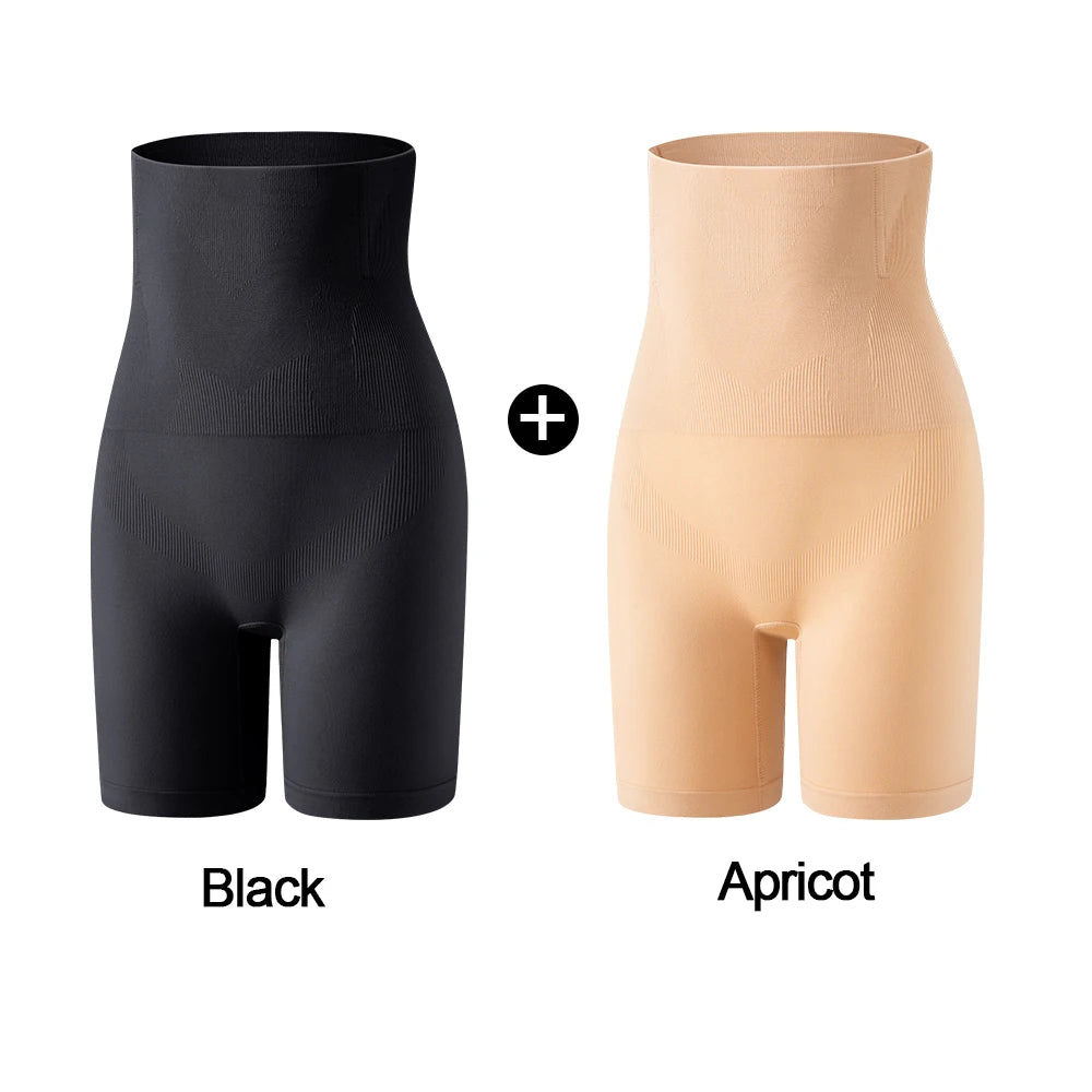 Black women's knitted high waist underwear shorts, comfortable and seamless, designed for everyday wear by BackupMyFilesNow.com