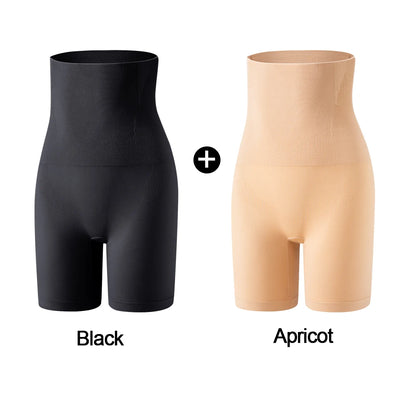 Black women's knitted high waist underwear shorts, comfortable and seamless, designed for everyday wear by BackupMyFilesNow.com