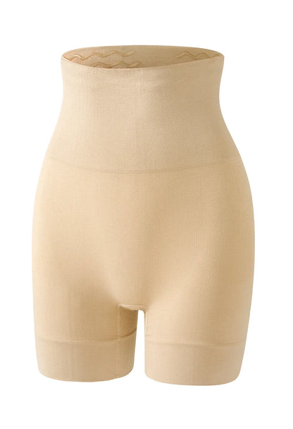 Black women's knitted high waist underwear shorts with a comfortable fit and soft fabric, designed for everyday wear.