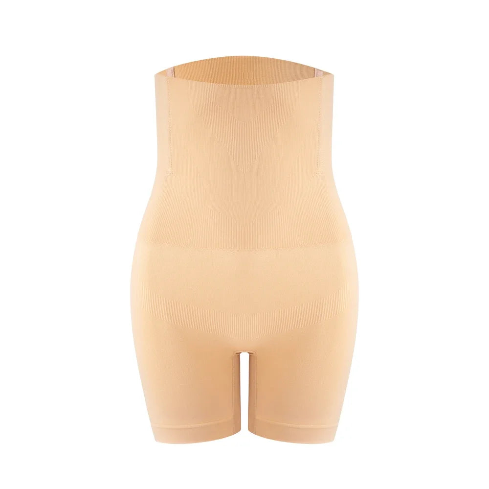 Black women's knitted high waist underwear shorts with comfortable, stretchable fabric for everyday wear.