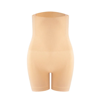 Black women's knitted high waist underwear shorts with comfortable, stretchable fabric for everyday wear.