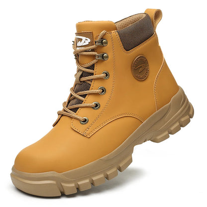 Lightweight black steel toe shoes for men and women, safety work sneakers with anti-smash steel toe protection and durable construction