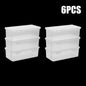 Multi-function PP pencil case storage box with compartments, ideal for school and office stationery organization.