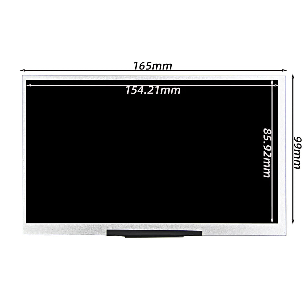 7-inch RGB 24-bit LCD display with 1024x600 resolution and 350 nits brightness, ideal for portable electronic devices.