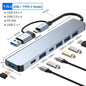 BackupMyFilesNow.com 8-in-1 USB C Hub with 4K HDMI, RJ45, SD/TF card reader, and fast charging for MacBook and laptops.