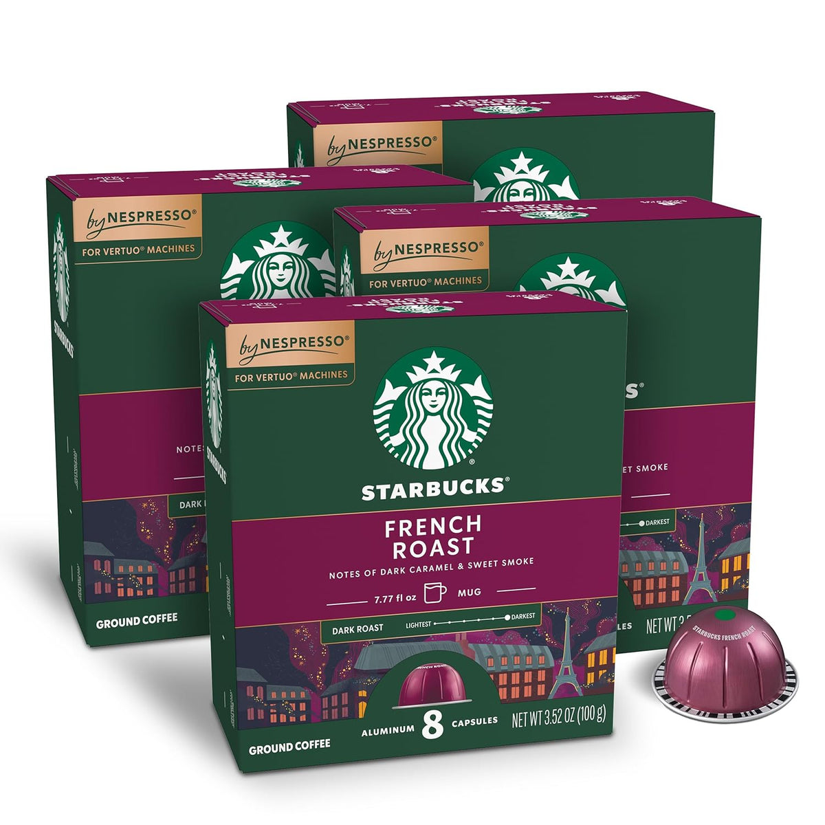 BackupMyFilesNow® Starbucks by Nespresso Vertuo Sumatra dark roast coffee pods, 32-count, single-origin Sumatra, brews 7.8 oz.