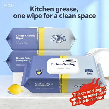 BackupMyFilesNow.com® kitchen grease wipes, thickened and enlarged, for powerful oil and stain cleaning in kitchen surfaces.