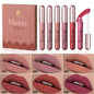 Set of 6 HANDAIYAN non-stick cup liquid lipsticks with matte finish, long-lasting lip gloss, resistant to fading, in gift box.