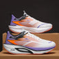Men's and women's breathable lightweight running shoes with air cushion, nonskid soles, and carbon board support for sports and marathon.