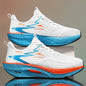 Men's running shoes by BackupMyFilesNow.com featuring breathable, lightweight design, air cushion, non-skid soles, and sporty style.