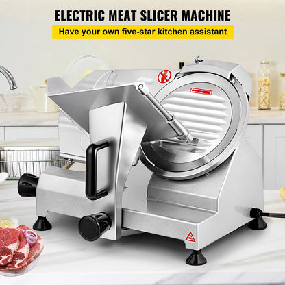 BackupMyFilesNow.com SucceBuy meat slicer with 8-inch carbon steel blade, electric deli food slicer for home and commercial use