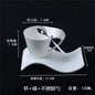 White ceramic wavy espresso cup by BackupMyFilesNow.com, perfect for coffee, breakfast, or dessert, modern home decor.