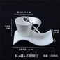 White ceramic espresso cup with wavy design, ideal for breakfast or dessert, modern style, perfect for couples or home decor.