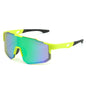 Blue and black cycling sunglasses with UV400 protection, designed for outdoor bike riding and MTB sports for men and women.