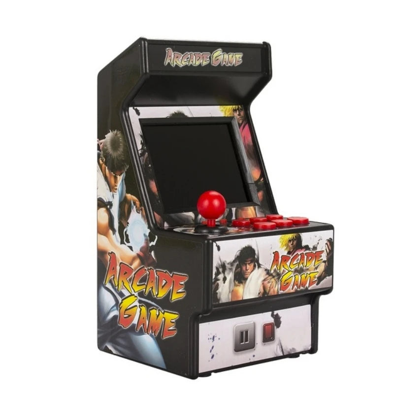 Mini handheld arcade game console with 2.8-inch screen, built-in retro SEGA classics, and 16-bit graphics for nostalgic gaming.