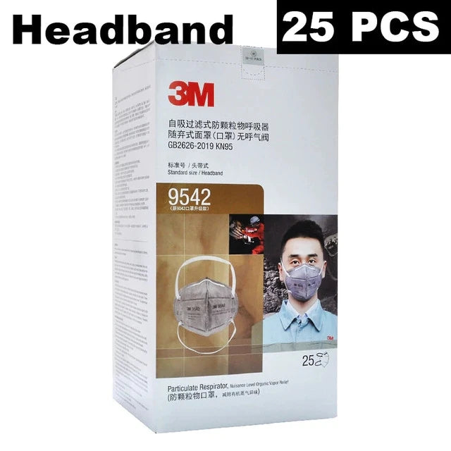 3M KN95 adult reusable face masks in individual packs, hygienic safety masks with FPP2 filters for protection and comfort