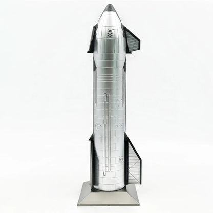 1/200 scale SpaceX Mars immigration rocket model featuring Dragon Heavy Falcon Starship in diecast metal, detailed space exploration toy.