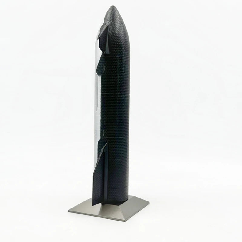 1/200 scale Mars immigration rocket model of SpaceX Dragon Heavy Falcon Starship, diecast metal toy for display.