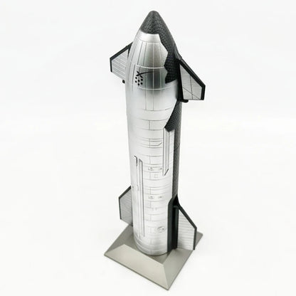 1/200 scale Mars immigration rocket model by SpaceX, featuring Dragon Heavy, Falcon, and Starship rockets, made of diecast metal.