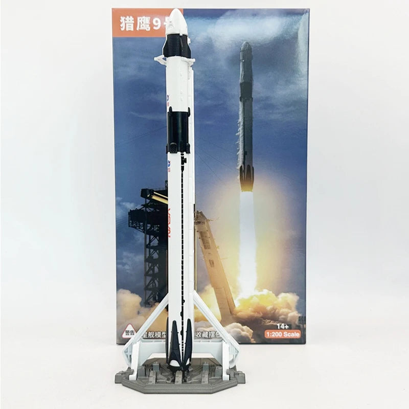 1/200 scale SpaceX Falcon 9 rocket model toy, diecast metal replica ideal for collection, by BACKUPMYFILESNOW.COM®