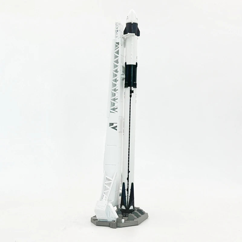 1/200 scale SpaceX Falcon 9 rocket model by BACKUPMYFILESNOW.COM®, diecast metal collectible toy for display and collection.