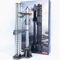 1/400 scale SpaceX Dragon Heavy Falcon Starship rocket diecast metal model toy, detailed space exploration replica.