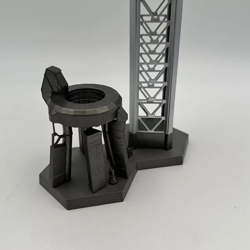 1/400 scale SpaceX Dragon Heavy Falcon Starship rocket diecast metal model toy, detailed space exploration replica.