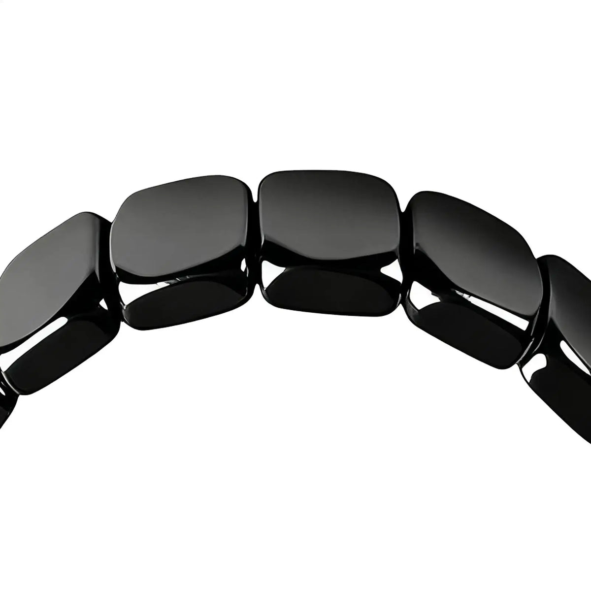 19cm natural hematite bracelet for men, stylish hematite stone wristband suitable for father, husband, or boyfriend jewelry gift