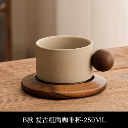 European style porcelain coffee mug with floral design, 250ml capacity, perfect for tea, coffee, or latte.