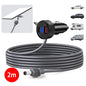 Waterproof Starlink Mini Power Adapter by BACKUPMYFILESNOW.COM® showing the boost converter with digital voltmeter and Type C charging port