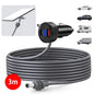 Waterproof Starlink Mini Power Adapter by BACKUPMYFILESNOW.COM® showing 12V-24V to 30V boost converter with digital voltmeter and Type C port
