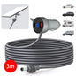 Waterproof Starlink Mini Power Adapter by BACKUPMYFILESNOW.COM®, 12V-24V to 30V 2A boost converter with USB-C and digital voltmeter.