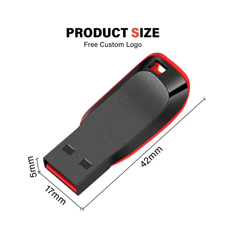 Black USB flash drives with high capacity options including 128GB, 64GB, and 32GB, featuring keychain attachment and compact design.