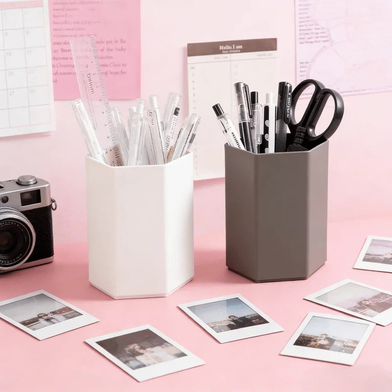 Durable desktop pen holder from BackupMyFilesNow.com, multifunctional for home office, study, retail, and daily use.