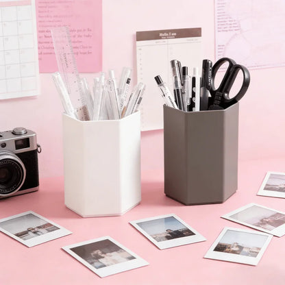 Durable desktop pen holder from BackupMyFilesNow.com, multifunctional for home office, study, retail, and daily use.
