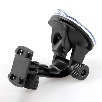 Vehicle-mounted GPS stand with adjustable windshield suction cup holder for car dash cam and accessories, branded BACKUPMYFILESNOW.COM®.