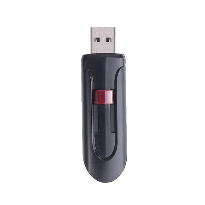 Red plastic USB flash drive with key ring, available in 128MB, 4GB, 16GB, and 32GB capacities, for car, TV, and computer use.