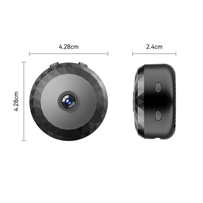 Smart Home Security Camera by BackupMyFilesNow.com showing live view on mobile app, remote access for home monitoring and security.