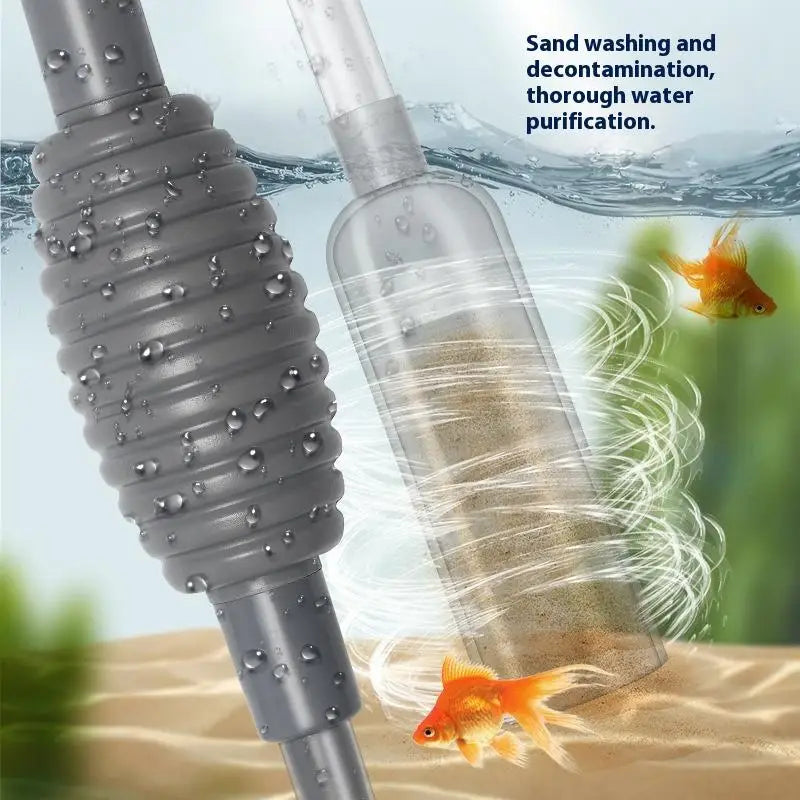 Complete aquarium water changing and sand cleaning equipment set from BackupMyFilesNow.com, includes hoses and tools for maintenance.