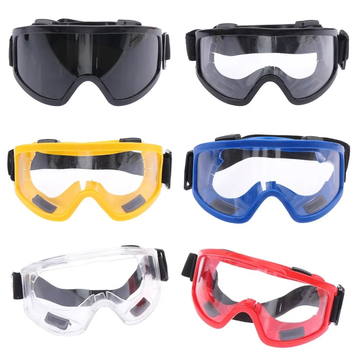 High-quality safety goggles with clear lenses, anti-splash and dust-proof, industrial lab eyewear for eye protection.