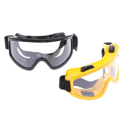 High-quality safety goggles with clear lenses, anti-splash and dust-proof for industrial lab eye protection by BACKUPMYFILESNOW.COM®.