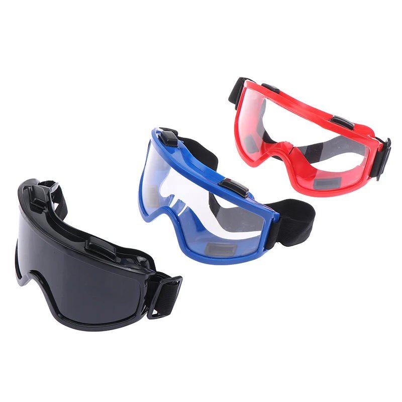 High-quality safety goggles with clear lenses, anti-splash and dust-proof design, industrial lab eye protection safety glasses.